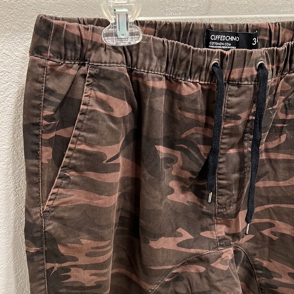 Cotton On - Camo Cuffed Chino Joggers - Slim Fit - Size 34 - Picture 3 of 7